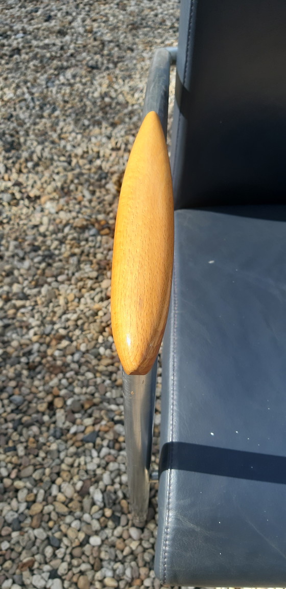 Image 1 of Nomada armchairs anthracite calfskin Design Hennie de Jong