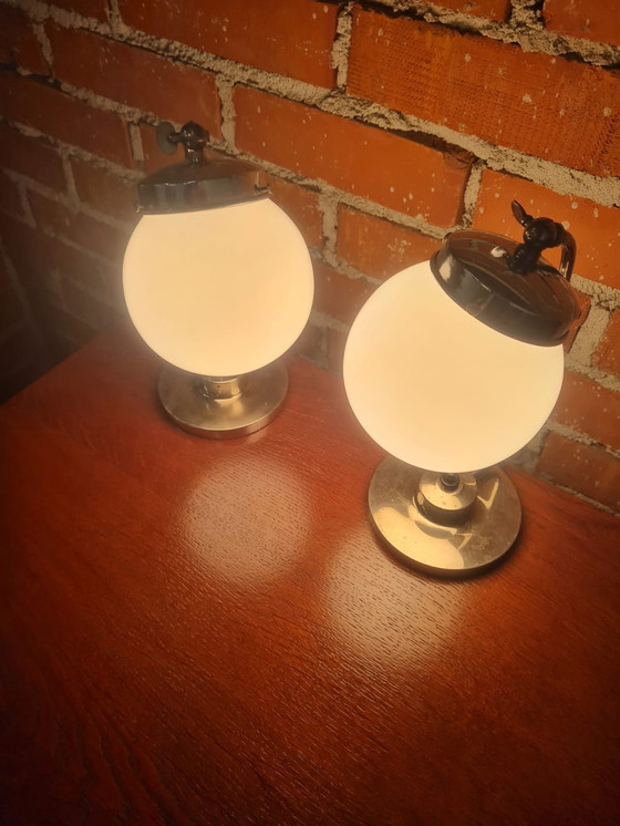 Image 1 of Bauhaus lampen voor nachtkastjes