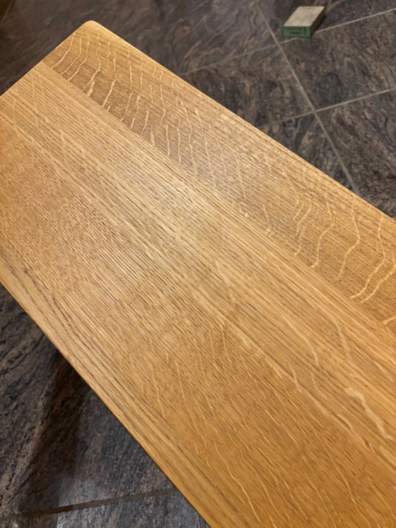 Image 1 of Solid Wood Shelf “Onda” // Schneid Studio Chrome Oak