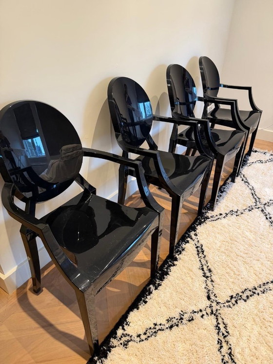 Image 1 of Set di 4 poltrone Kartell Louis Ghost Philippe Starck