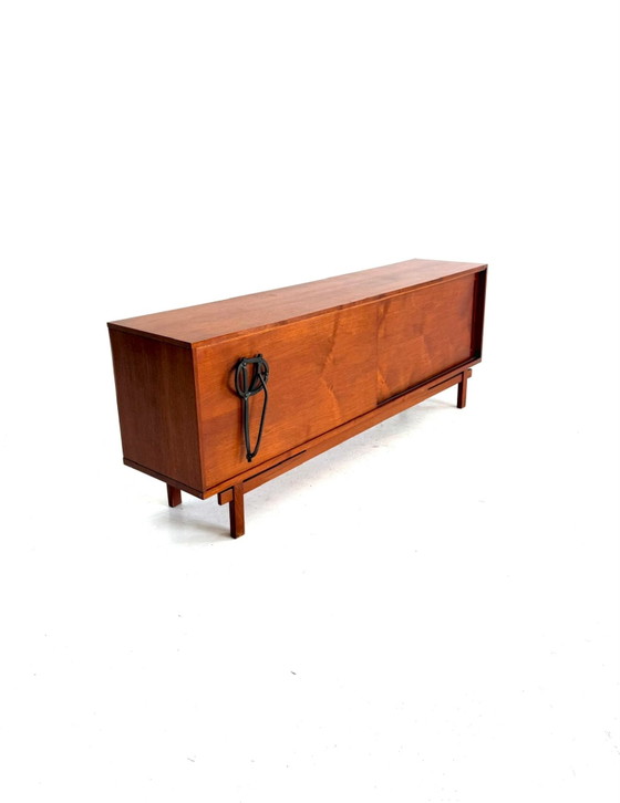 Vintage teak sideboard, Jean Batenburg ‘60 – Wood, Cast Iron (photo 15 of 15)