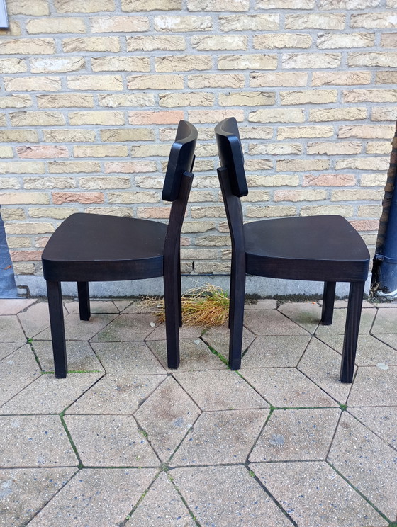 Image 1 of Paola navone gervasoni Italia chaises 123 noir 4 pcs 