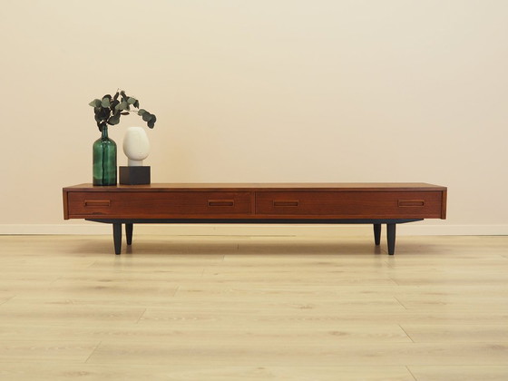 Image 1 of Buffet bas en teck, design danois, années 1960, fabriqué au Danemark