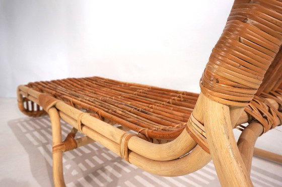 Image 1 of Tumbona de bambú, 1970