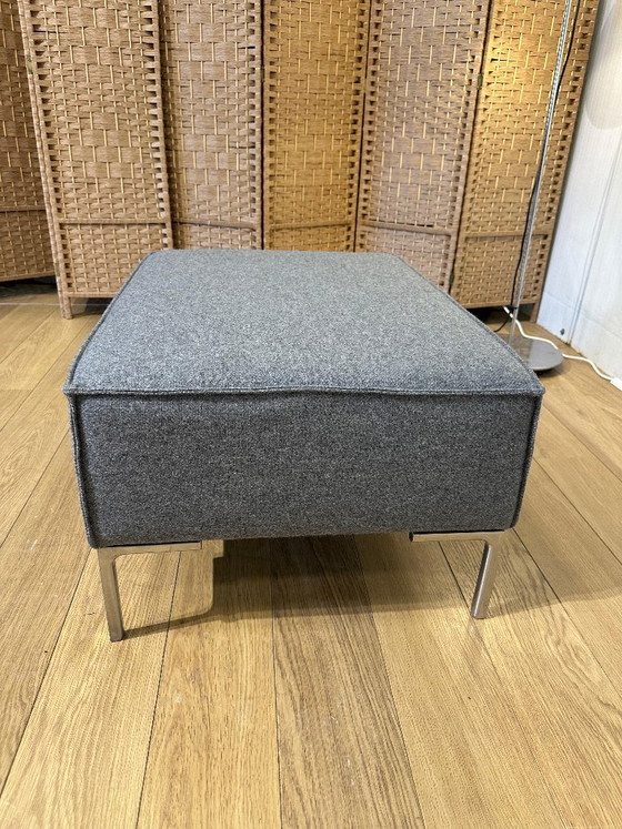 Poggiapiedi Design on Stock Bloq NUOVO RIVESTITO + GARANZIA, Poggiapiedi e pouf, Altro, Metallo, Grigio, Modern (foto 5 di 8)