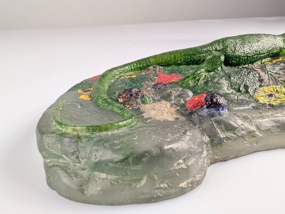 Image 1 of Sculpture Lézard en Pâte de Verre, France, années 1920, Art Nouveau