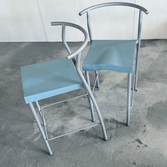 2x Barkruk Hi-Glob – Kartell, Tabourets de bar, Metal, Plastic (photo 8 of 10)