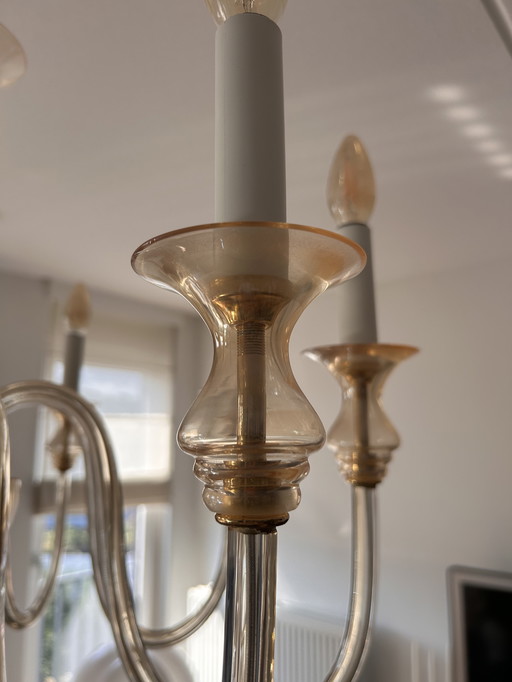 Glass chandelier