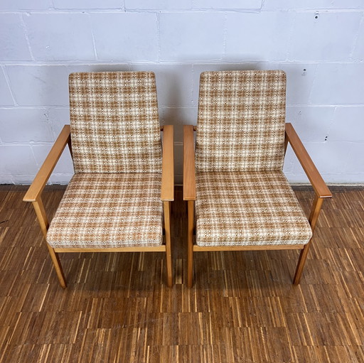 Set of 2 GDR Easy Chairs, 1960s