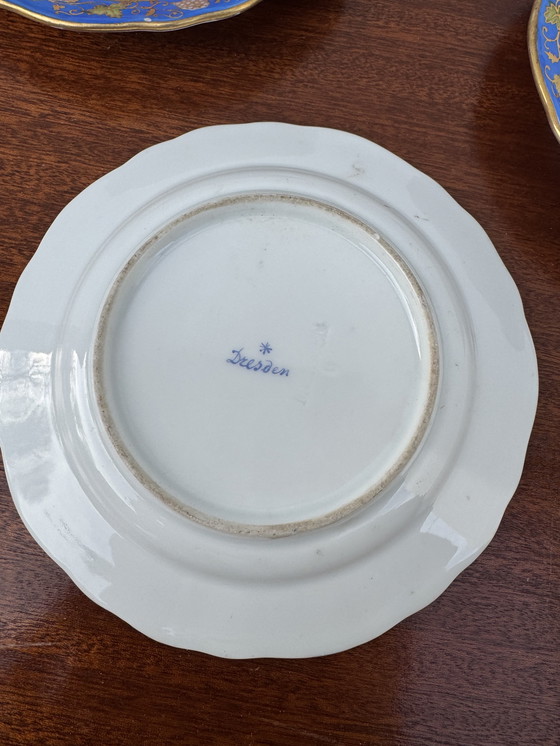 Image 1 of Assiettes de Noël porcelaine Meissen anciennes 