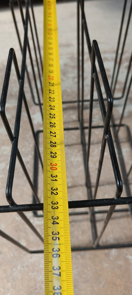 Image 1 of Draadstaal Minimalistisch Vintage Retro Jaren 60 Platenhouder