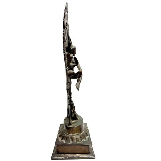 Shiva Nataraja statue early 20th century in bronze – India – cosmic dance – lot 477 – Sculpture (photo 3 of 10)