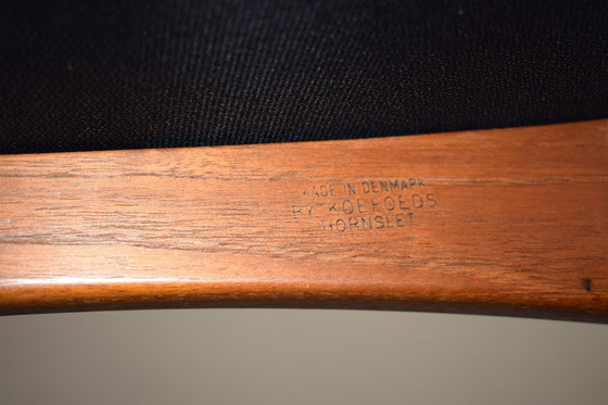 Image 1 of Sedie da pranzo Eva Mid-Century in teak e lana di Niels Koefoed per Koefoed Hornslet, anni '60, set di 4