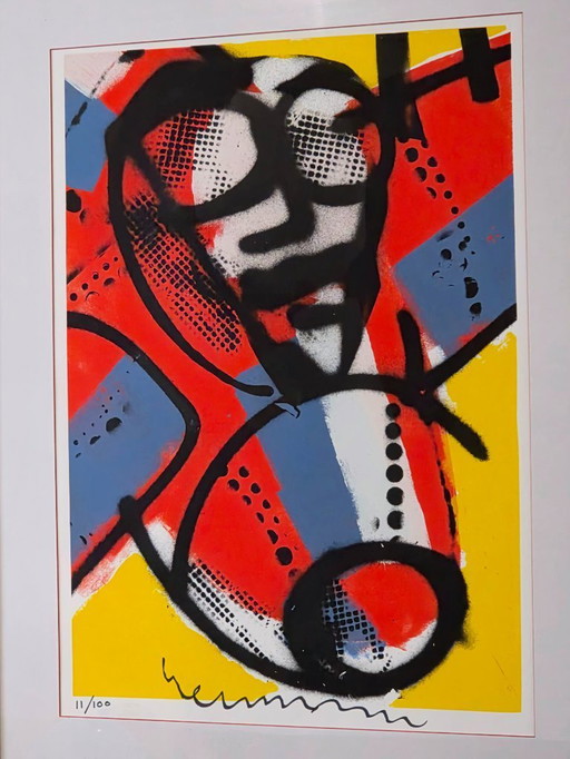 Herman Brood - Pilot - 11/100 - Hand signed