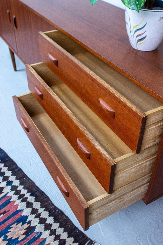 Image 1 of Vintage teak sideboard chest of drawers Fristho Modulus Danish 60s