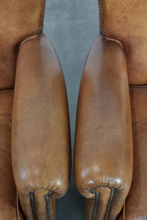 Image 1 of 2 poltrone vintage in pelle di pecora