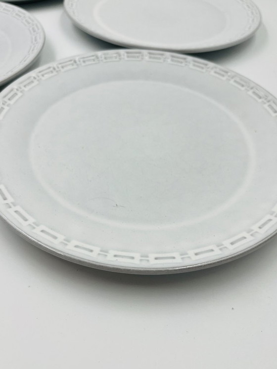Image 1 of Set di 4 piatti piani in ceramica Karl Leutner Epsilon