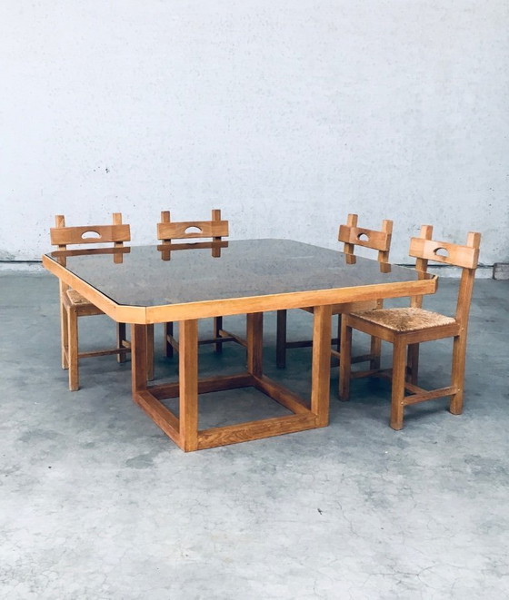 Image 1 of 1980's Postmodern Design Octagonal Square Dining Table