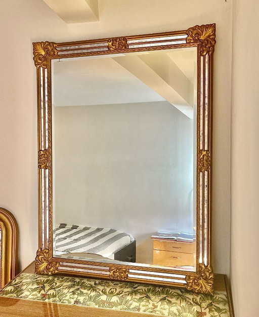 Luxurious vintage DeKnudt mirror 120x90cm