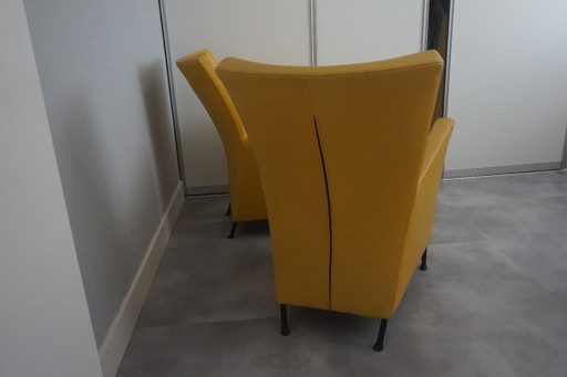 2x Montis Type Windy designer chairs – fauteuils, Leather (photo 2 of 5)
