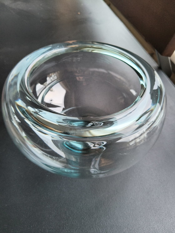 Image 1 of Holmegaard 'Provence' schaal – Per Lütken – Aqua / Lichtblauw (26 cm)Beschrijving