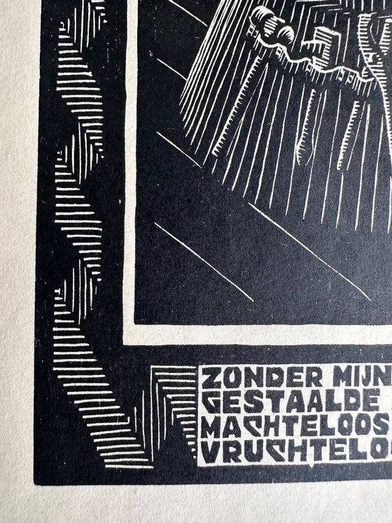 Image 1 of Escher wood engraving 1931 Emblemata