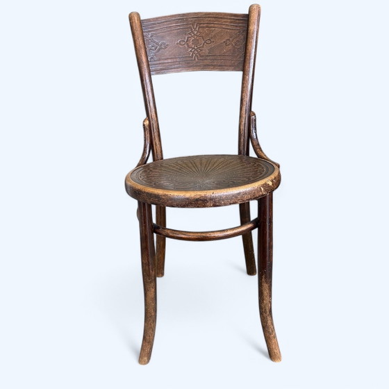 Image 1 of 2x Thonet Cosmos No. 124 Chairs - Art Nouveau 1910-1930
