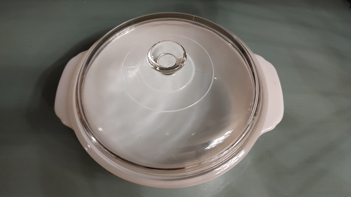 Fire king Peach Lustre ovenschotel met deksel 