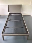 Auping Essential Bett 210 cm / 100 cm / Hoch / Warmgrau