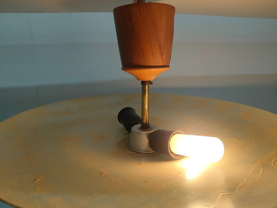 Image 1 of Vintage 50s/60s Scandinavian (style) large glass ceiling light