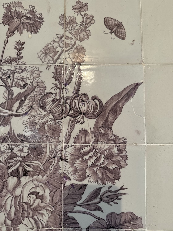 Panel de azulejos antiguos – Decoración de pared, Ceramic, Wood (photo 3 of 4)