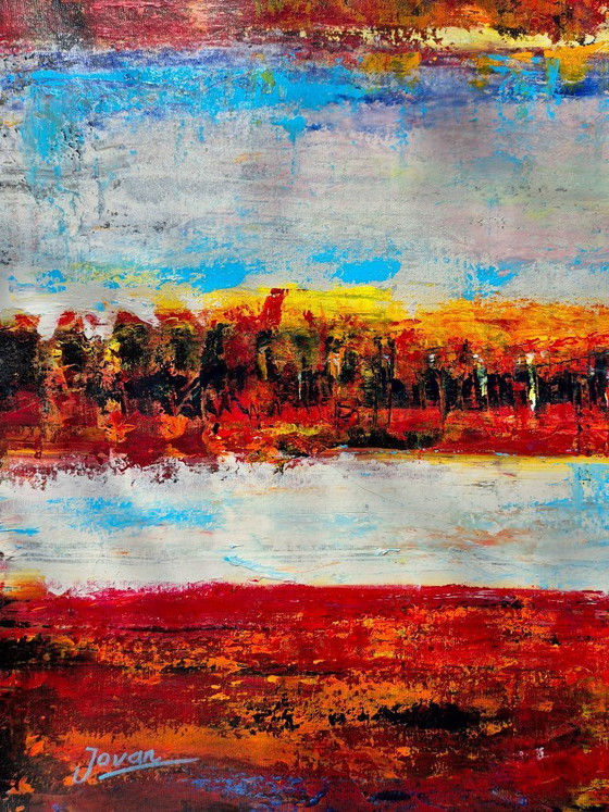 Image 1 of  Jovan Srijemac (1962) - Dutch landscape 