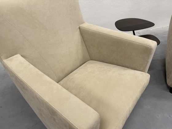 Image 1 of 2 Like New Dolcinea Armchairs Alcantara Fabric