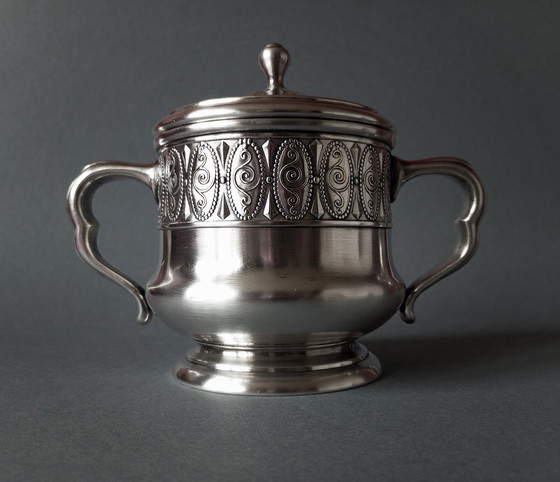 Image 1 of Argentor Vienna Secessionist/Jugendstil Scatola con coperchio placcata in argento e oro 1905