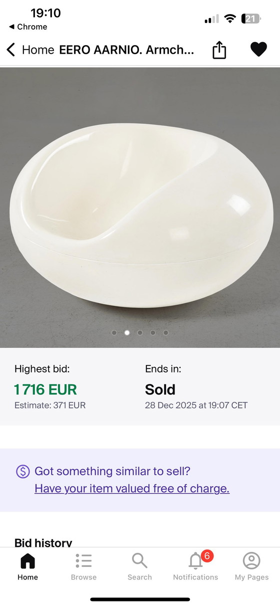 Image 1 of 2 Pastil chairs with Eero Aarnio Asko 1967