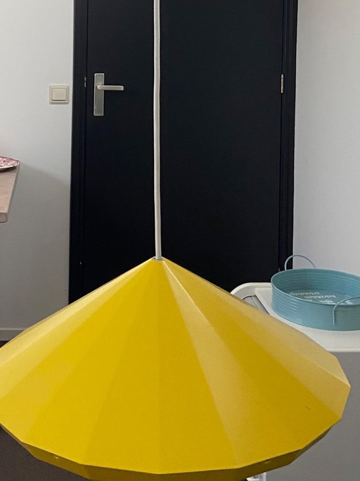 Lámpara Colgante LED Vintage IKEA PS Amarilla de Metal