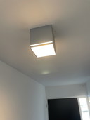 Plafonnier TossB Groove – aluminium brossé – lampe design