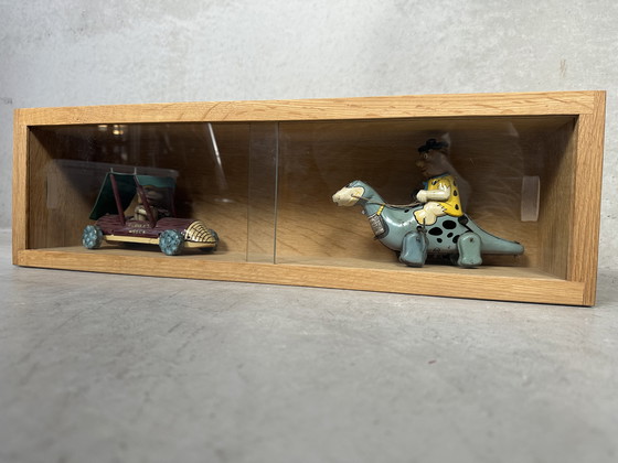 Image 1 of Vitrine pour maquettes de trains - chêne