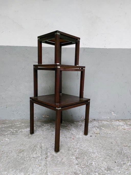 3x Table d'appoint vintage