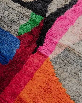 TAPIS DE LAINE MAROCAIN 200X100 – Wool, Cotton (photo 3 of 5)