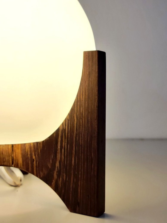 Raak Amsterdam Hokusai D-2022 table lamp in wenge & opal glass – Wood (photo 3 of 8)