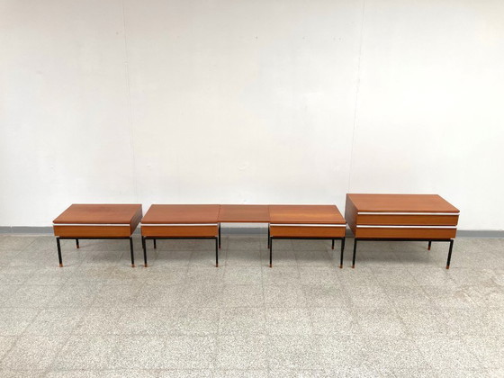 Image 1 of Vintage mid-century modular teak side cabinets/chest of drawers