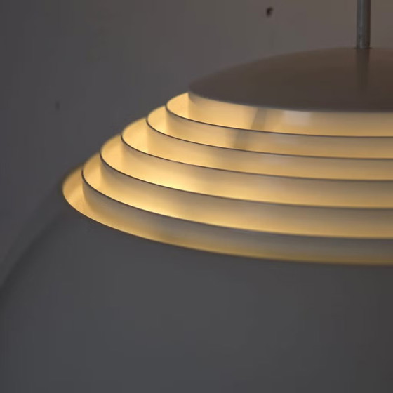 Louis Poulsen AJ Royal, Danish pendant lamp, Arne Jacobsen, 1950, Metal, White, Scandinavian (photo 10 of 17)