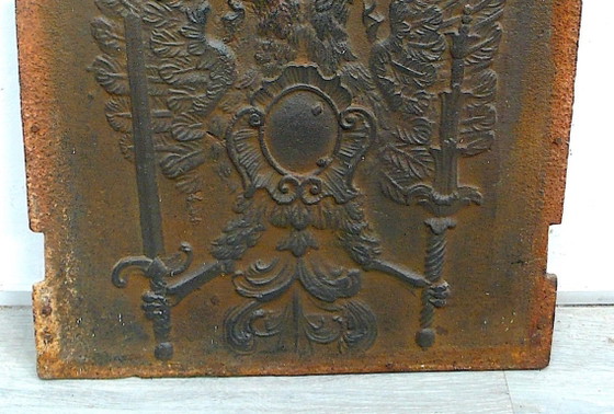 Piatto antico in ghisa per camino/stufa, 1792, Impero asburgico, Austria – Oggetti decorativi, Iron (photo 4 of 5)