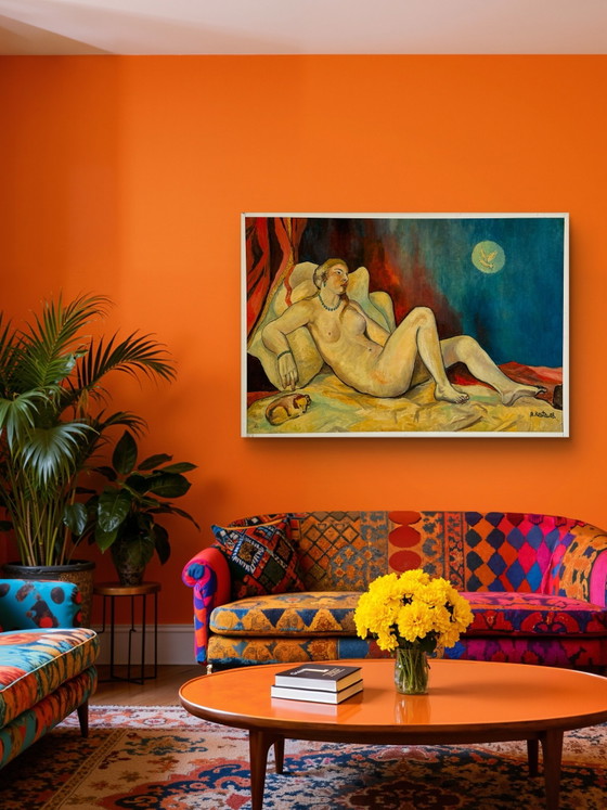Large Nude Painting from 2008 by French Artist KESTA – Paintings & Drawings, Other (photo 3 of 15)