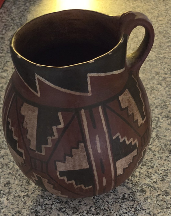 Image 1 of Ensemble de 8 répliques de poteries artisanales sud-américaines (CHILI) ARICA