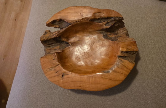 Image 1 of Mooie nette teak houten schaal