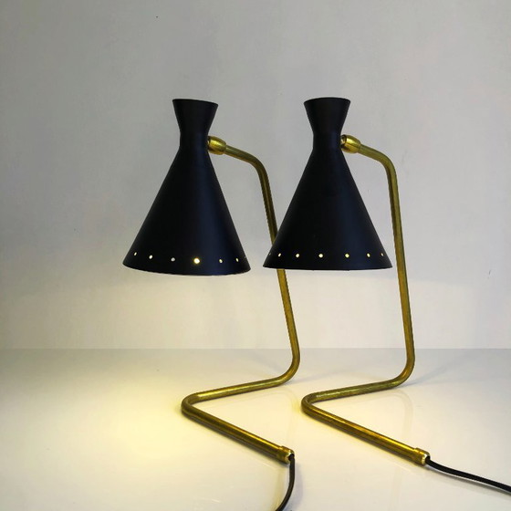 Image 1 of Pair of Cocottes 50's design lamps