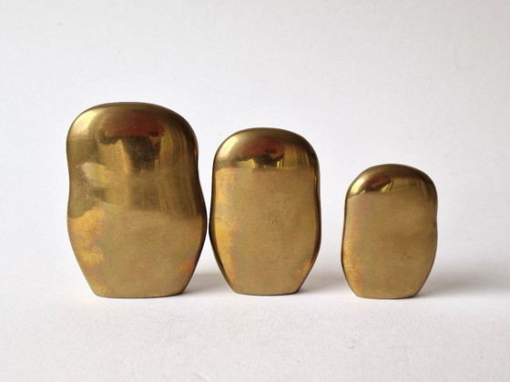 Image 1 of Caravell Design - 3 hiboux en cuivre