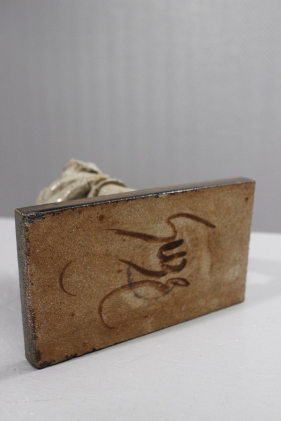 Image 1 of Suzanne Dumoulin in Gouzy - Danspaar, geglazuurd steengoed, aardewerk uit Ariège